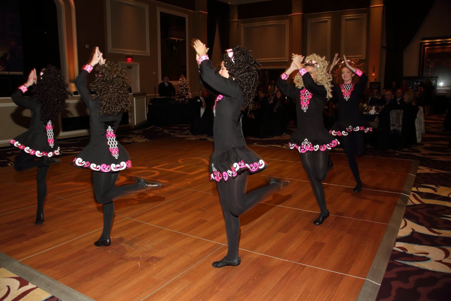 Dancers from the Clark Academy of Irish Dance